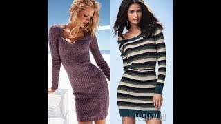 Вязаные Платья Спицами  фото 2020  Knitted Dresses  Strickkleider [upl. by King280]