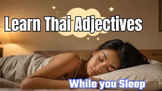 Learn Useful Thai Adjectives in Just 1 Hour [upl. by Dorcas227]