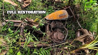 FULL RESTORATION 1977 HONDA CG125  Rebuild HARLEY MODELS Abandoned  TimeLapse [upl. by Ahsielat]