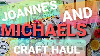 JOANNES AND MICHAELS CRAFT HAUL [upl. by Sinnard201]