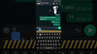COMO COLOCAR CARACTERES ESPECIAIS NO WHATSAPP [upl. by Monarski]