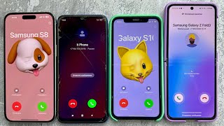 Incoming Calls IPhone 15 Pro Max  Redmi  IPhone XR  Samsung Galaxy Z Flip5 [upl. by Rossing]