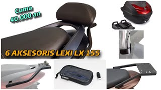 6 AKSESORIS RESMI NEW YAMAHA LEXI LX 155 2024  CUMA RP 40000 AN 😱 [upl. by Kinson210]