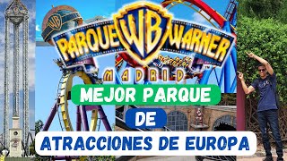 Parque Warner Madrid mejor parque de atracciones de Europa [upl. by Danette973]