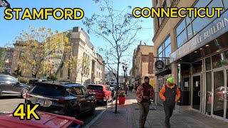 EXPLORING Downtown STAMFORD CONNECTICUT 11 03 23 [upl. by Algie]