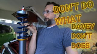 Dave is Driven S1E8 280ZX T3 REAR COILOVER INSTALL AND DRIVE [upl. by Nolrah]