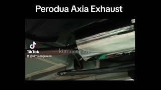 Perodua Axia upgrade Stage 2 Silent Exhaust Package amp Air intake system silent mode [upl. by Nosde]