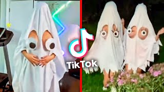 El Disfraz de Fantasma que Volteo de Cabeza todo TIKTOK Tiktok Virales 10 [upl. by Nyvets]