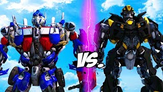 BIG OPTIMUS PRIME VS BIG BUMBLEBEE Stealth [upl. by Pincus]