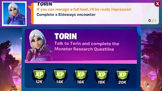 Complete a Sideways encounter  TORIN Stage 5 of 5  Fortnite [upl. by Drye]