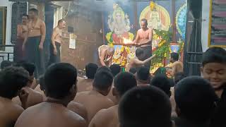 Dharmavaram Ayyappa swamy puja Vijaykumarguruswamy Bajana mndiram Dharmavaram SainivaasAyyappan [upl. by Cirri]