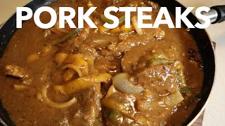 How to make Delicious Smothered Pork Steaks [upl. by Clayton]