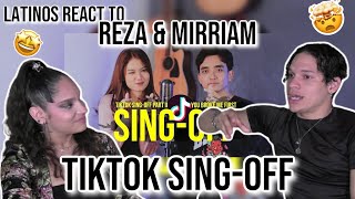 Latinos react to Reza Darmawangsa amp Mirrian Eka for the FIRST TIME Tiktok SINGOFF part II 🤩👏 [upl. by Assillam]