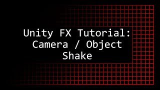 Unity Tutorial  Screen  Object shake [upl. by Lawson488]