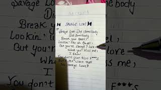 🫰SAVAGE LOVE 🫰BTS bts music lyrics kpop [upl. by Bondy]