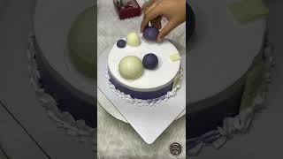 Creating a Stunning Purple Theme Chocolate Flavor Cake with Giant Chocolate Ball Toppings  shorts [upl. by Borrell]