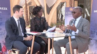 Zambias Finance Minister discusses debt deal at IMFWorld Bank Meetings in Marrakesh [upl. by Efinnej]