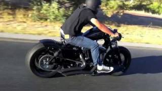 2010 Harley Davidson nightster Fat bobber ride check my new video out [upl. by Eillime]