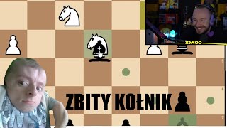 Xayoo zbija kołnika dla Mikrocypka 1vs1 w szachy [upl. by Nelak450]