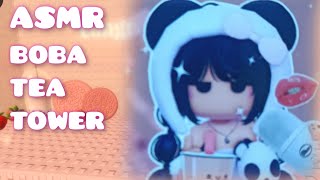 asmr roblox boba tower drinking boba milk tea ⁠⁠ [upl. by Sellihca]