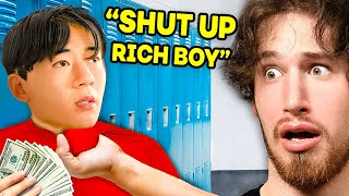 BILLIONAIRE Kid Bullied by POOR KIDS at School [upl. by Lonyer]