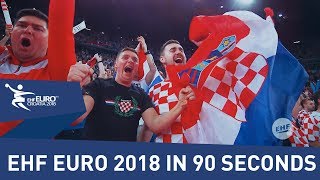 Take a tour through a wonderful EHF EURO 2018 story in 90 seconds  Mens EHF EURO 2018 [upl. by Duvall]