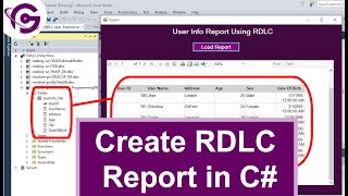 Create RDLC Report in C with SQL Step By Step  ProgrammingGeek [upl. by Padraic]