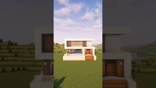 Simple Minecraft Modern 🏠 House Tutorial minecraft shorts builds cinematics timelapse [upl. by Nelag469]