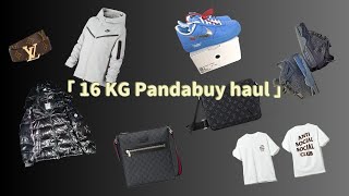 Banned item 16 KG Pandabuy Haul To Canada Romania  LV belt Moncler Maya Nike Tech OW blue AF1 [upl. by Adriena271]