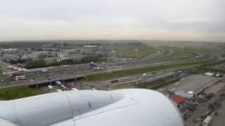 KLM Boeing 737700 Landing at Amsterdam Schiphol Airport [upl. by Anelat]