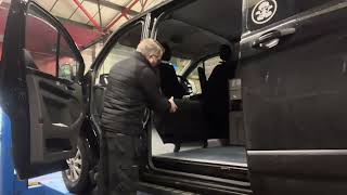 Ford Transit Custom Campervan in kamperbitz for an MSCraft slidingswivel seat base [upl. by Aehsat]