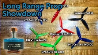 Prop Testing for Long Range Drones  Which prop is most efficient [upl. by Ashli]