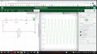 Experiment on Series Resonant Circuit Using MultiSim Live [upl. by Galanti811]