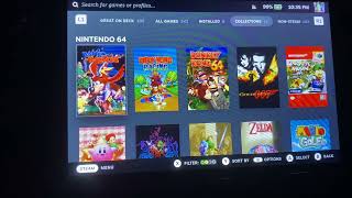 Steam Deck Emudeck N64 Retroarch Fullscreen [upl. by Hnil]