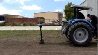 Rear Mounted Post Hole Digger Ram Drill  By Digga Australia [upl. by Hasheem455]