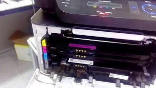 How to reset Samsung CLX3305 Printer imaging unit [upl. by Jacobina514]