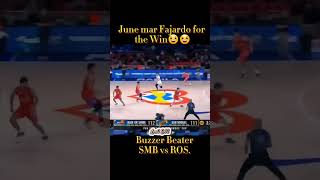 Buzzer Beatter ni june mar fajardo junemarfajardo pba smbvsros basketball youtuber shortsvideo [upl. by Ravel571]