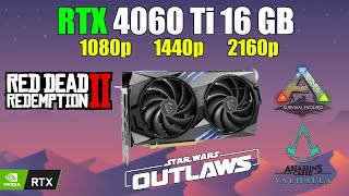 RTX 4060 Ti 16 GB  I5 12400F  Test in 4 Games in 2024  1080p  1440p  4K  Benchmark [upl. by Mogerly425]