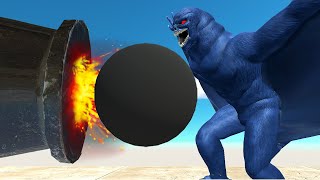 GIANT CANNON BALL VS MONSTERS  Animal Revolt Battle Simulator [upl. by Farmann95]