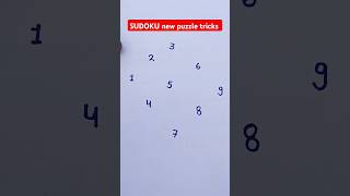 sudoku puzzle tricks maths shorts [upl. by Pruter]