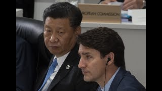 Malaise palpable entre Trudeau et Xi au G20 [upl. by Arrad]