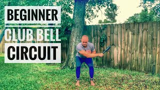 Beginner Functional Workout  Full Body Club Bell Circuit clubbell [upl. by Nalyr623]