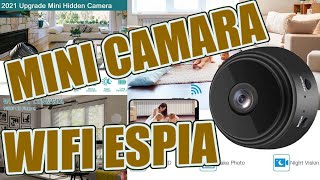 como configurar MINI CAMARA ESPIA WIFI [upl. by Gottwald]