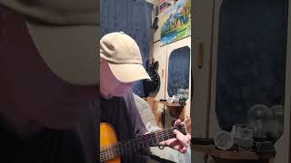 A Major guitar chord played with just 1 finger shorts guitar busking [upl. by Theodor679]