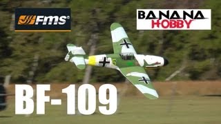 Banana Hobby  FMS Messerschmitt BF109 Review amp Build Guide By Rich Baker in HD [upl. by Notluf]