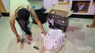 Atomberg Wall Mounted Fan Installation process and Unboxing [upl. by Fafa855]