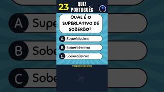 📘 QUIZ DE PORTUGUÊS Nº 23  COLETIVO SINÔNIMO E ANTÔNIMO shorts concurso português quiz [upl. by Aissak772]