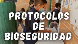 Protocolos de Bioseguridad  Calasanz Suba [upl. by Nomael604]