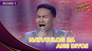 Jude Pacatang shows exceptional voice control in Natutulog Ba Ang Diyos  Tanghalan ng Kampeon [upl. by Ykcul393]