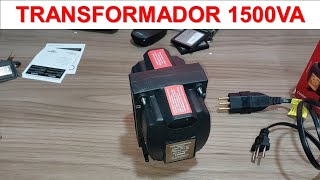 TRANSFORMADOR 1500VA 110v PARA 220V E 220V PARA 110V MARCA KF VALE A PENA [upl. by Nollaf]